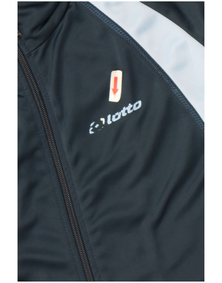 Lotto Survêtement complet pour homme Large Bleu marine Colorblock Polyester