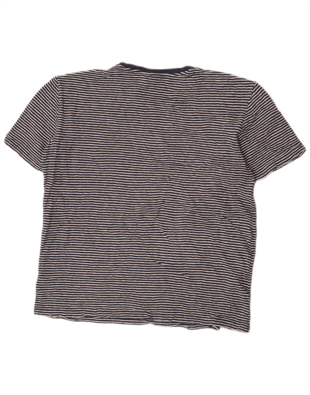 Cos T-Shirt Homme Bleu Moyen Rayé Coton