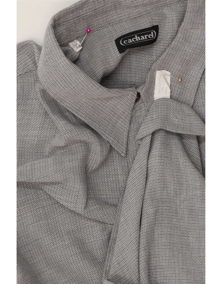 Cacharel Chemise Homme Taille 43 17 XL Gris Coton