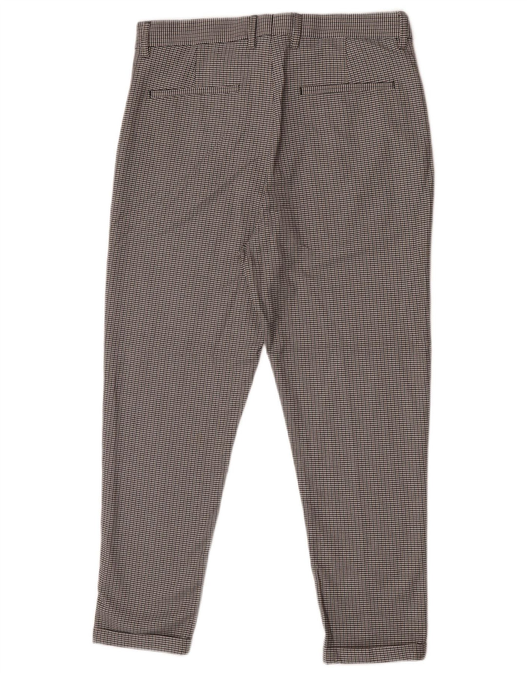 Zara Pantalon Chino Slim Homme EU 40 Medium W31 L25 Gris Pied-de-Poule