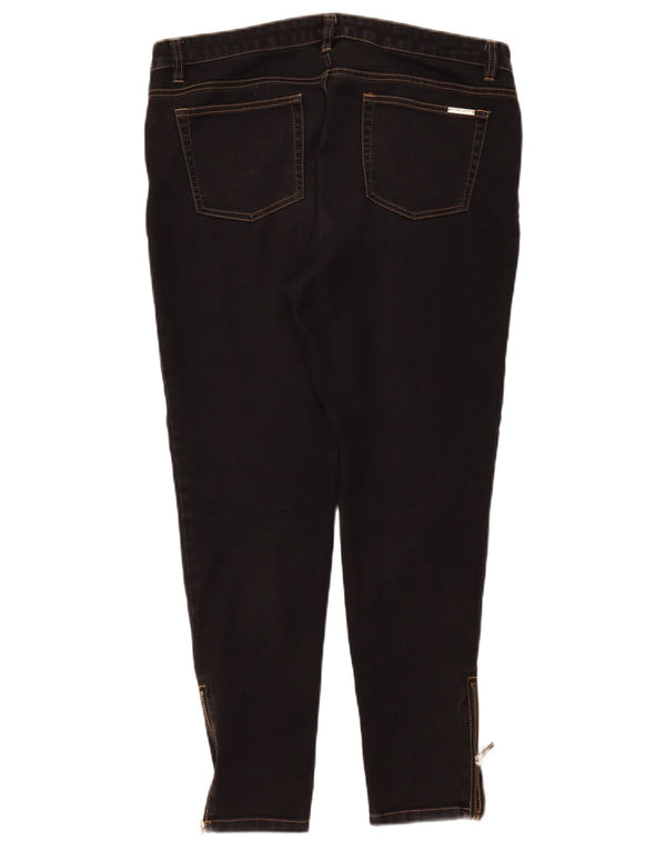 Michael Kors Jean Jegging pour femme US 12 Large W31 L31 Coton noir