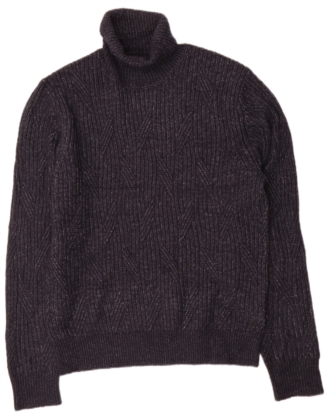 Marks & Spencer Pull col roulé pour homme en laine bleu marine Taille L