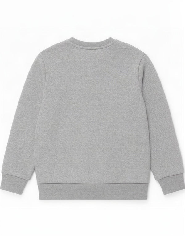 Adidas Sweat-Shirt Garçon 2-3 Ans Gris Coton