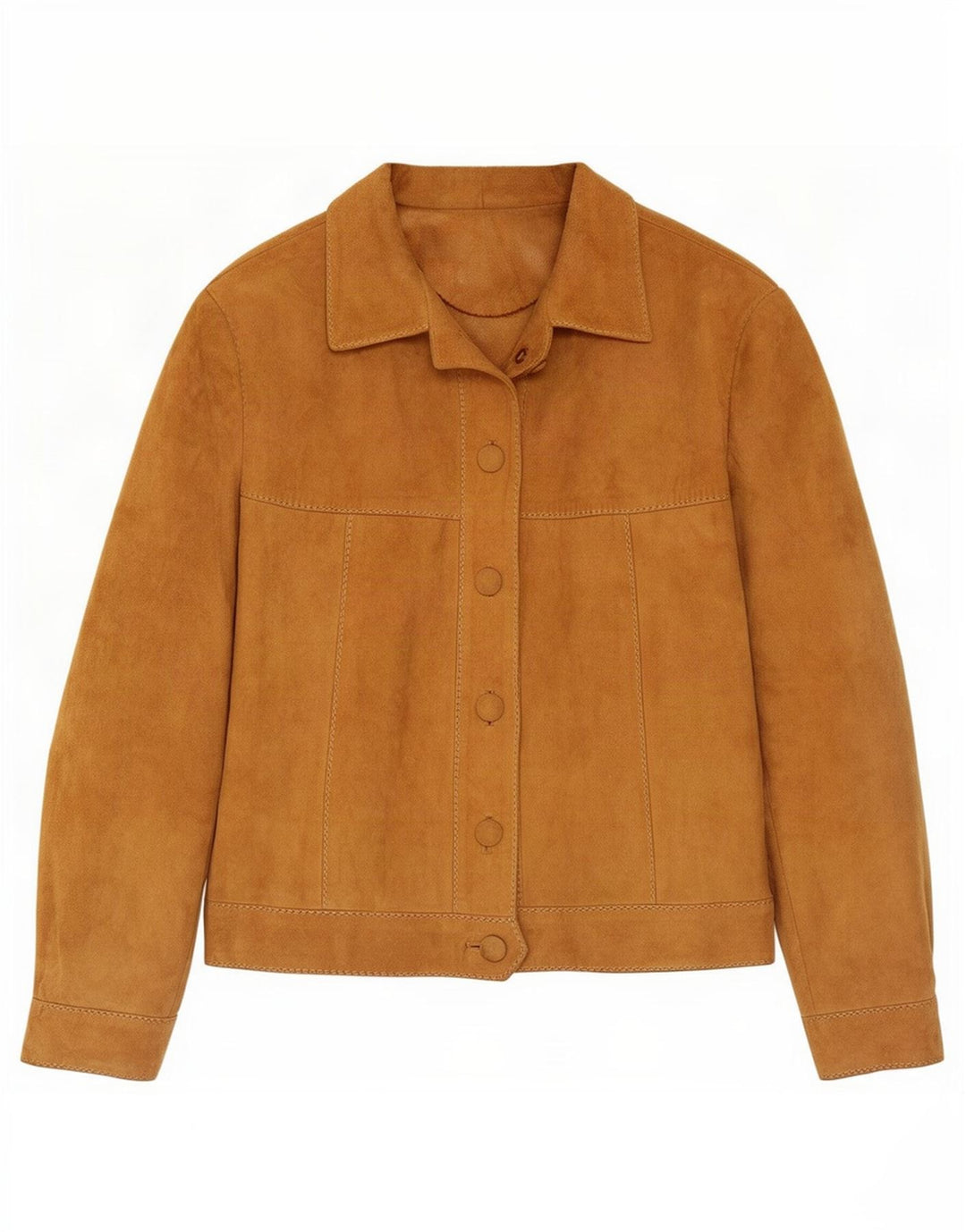 veste en daim femme vintage UK 14 Brun moyen