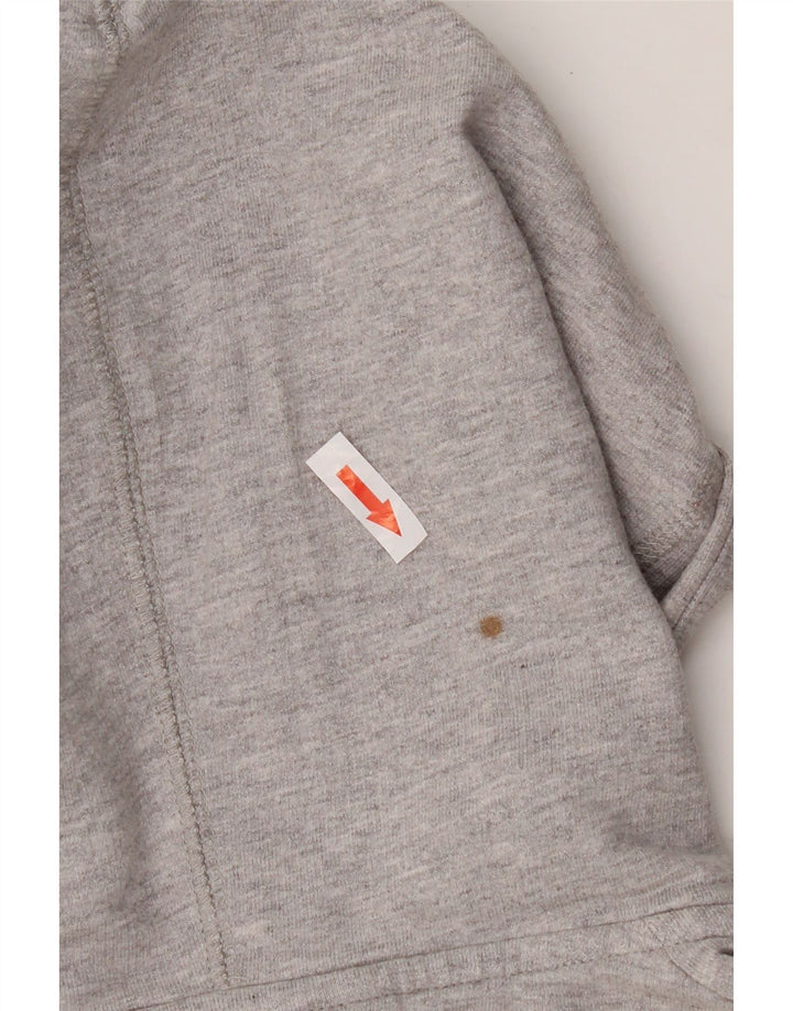 Puma Pull à capuche zippé pour femme UK 12 Gris moyen Coton