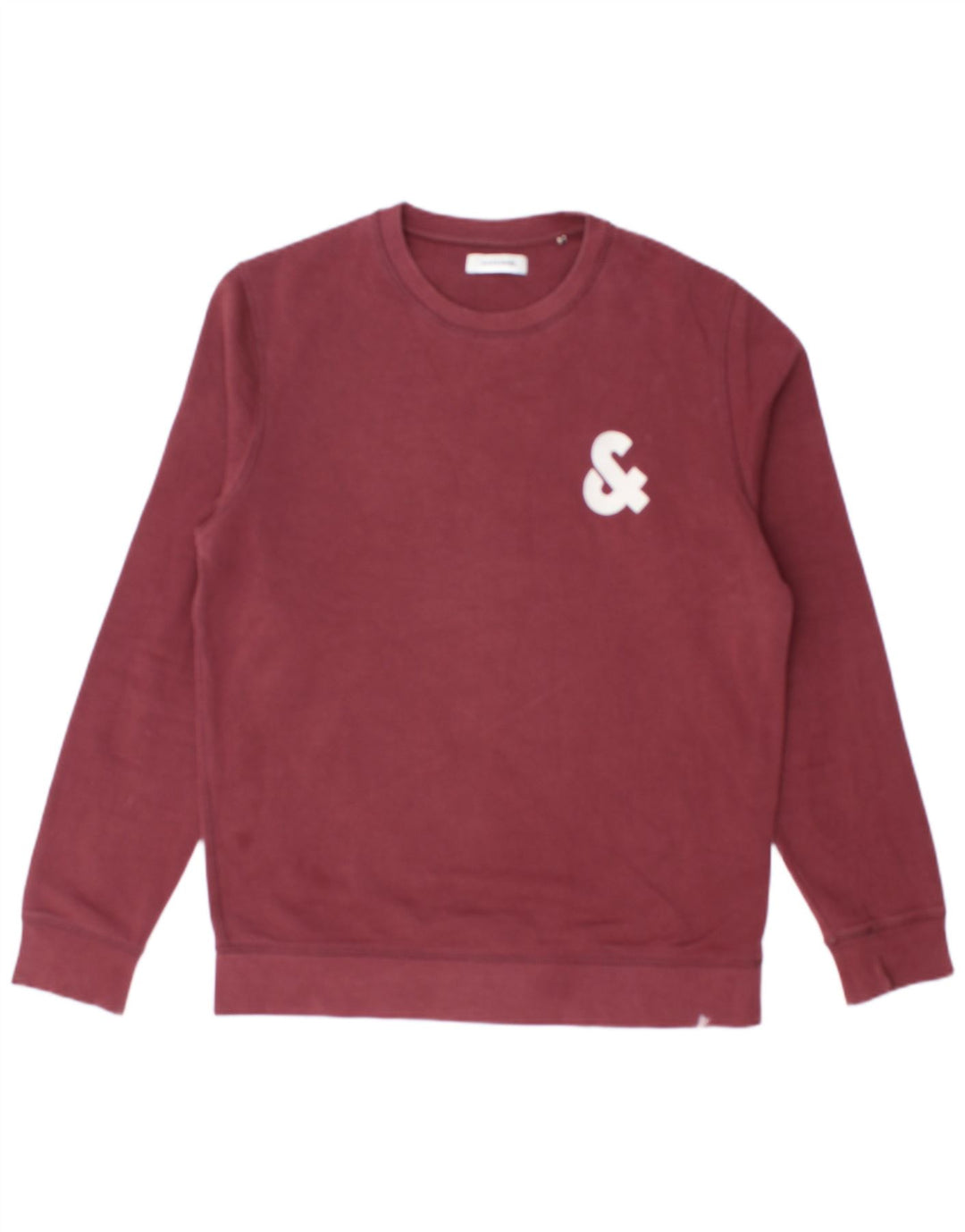 JACK & JONES Sweat-Shirt Graphique Homme Coton Bordeaux Moyen
