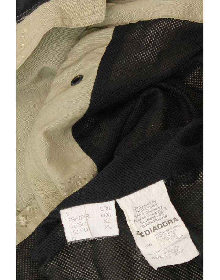 Diadora Veste de Pluie Homme UK 40 Large Beige Polyamide