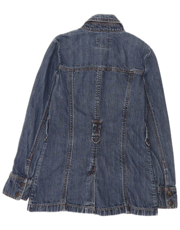 Old Navy Veste en jean pour femme UK 10 Petit coton bleu