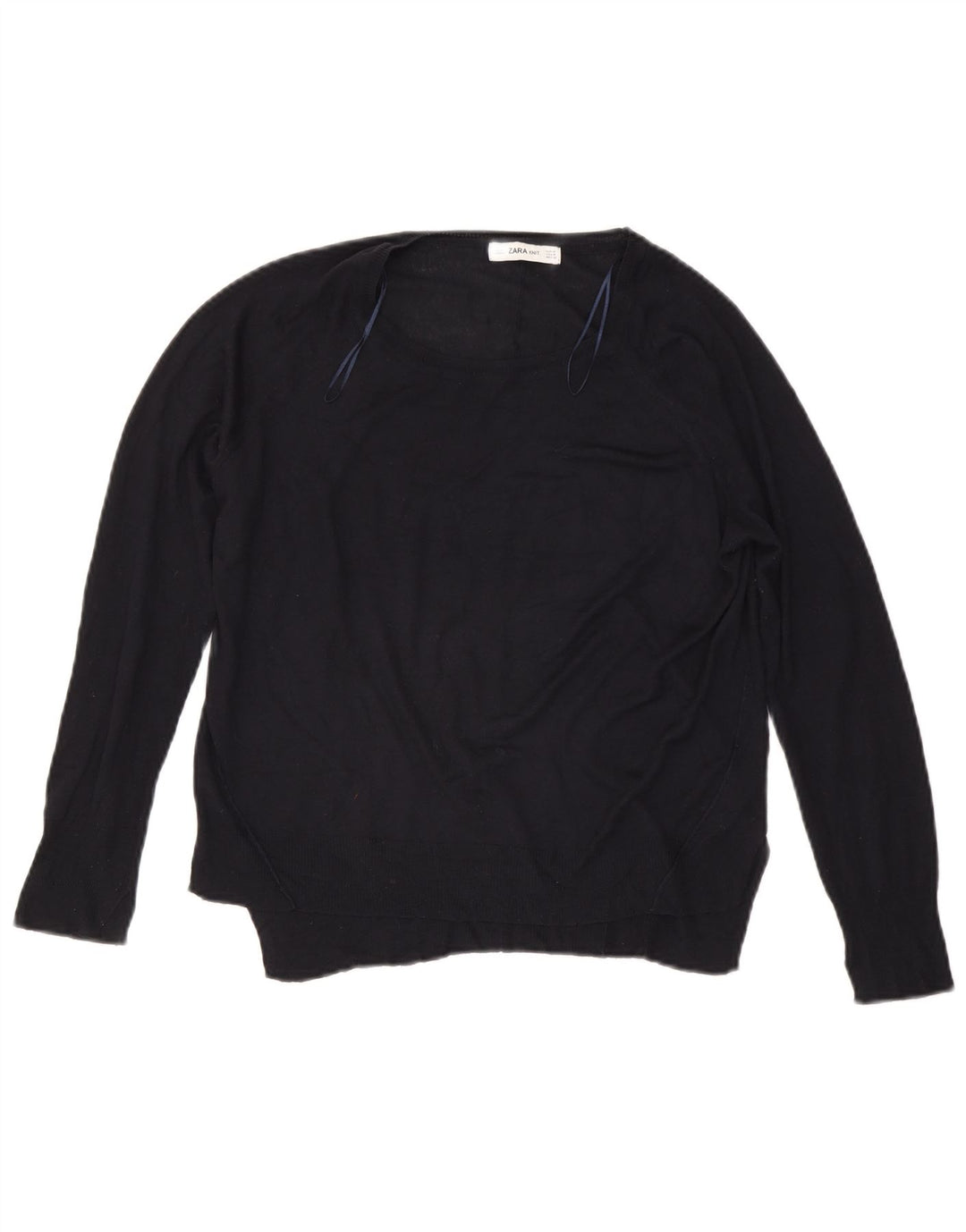 Zara Pull col bateau pour femme UK 14 Bleu marine moyen