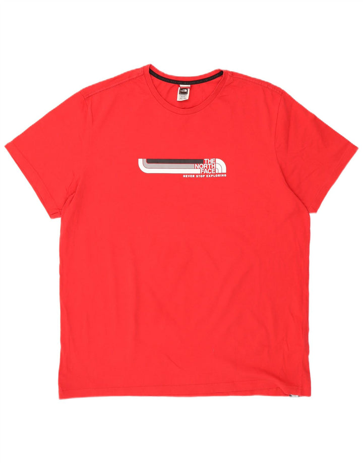 THE NORTH FACE T-Shirt graphique homme haut 2XL rouge coton