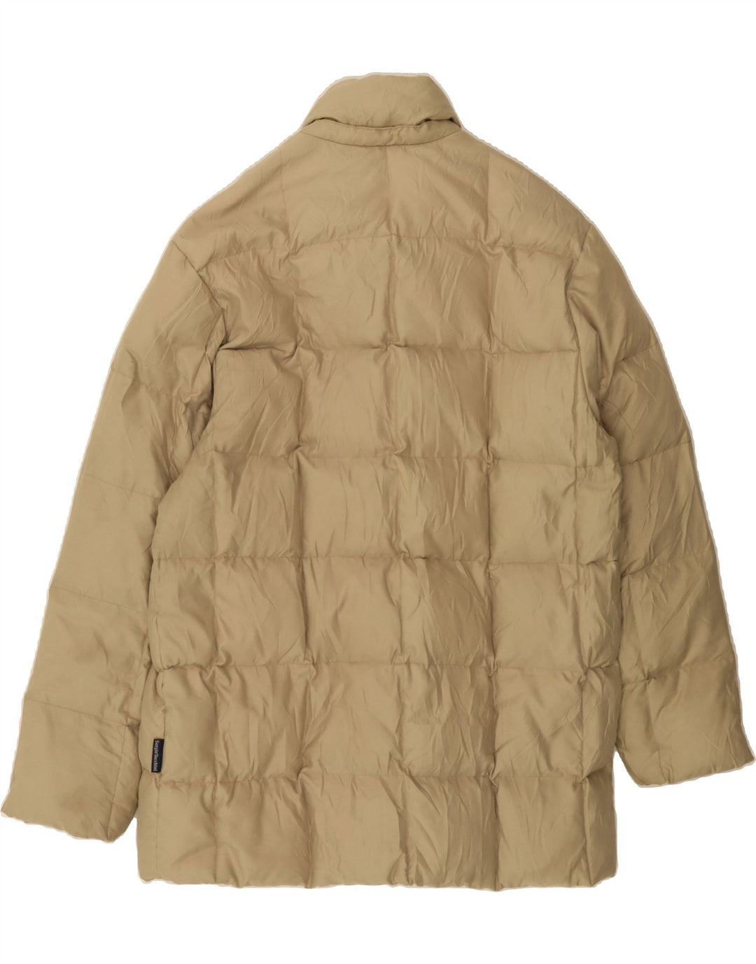SERGIO TACCHINI Womens Oversized Padded Coat UK 14 Medium Beige Vintage Sergio Tacchini and Second-Hand Sergio Tacchini from Messina Hembry 