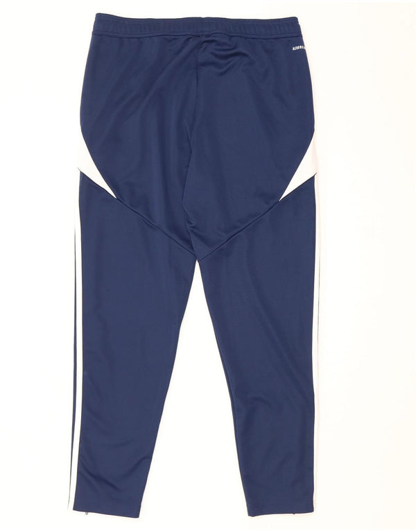 Adidas Pantalon de Survêtement Aeroready Homme Bleu Marine Large Colorblock