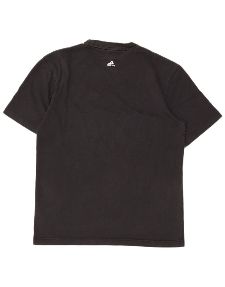 Adidas T-shirt graphique pour homme en coton noir moyen
