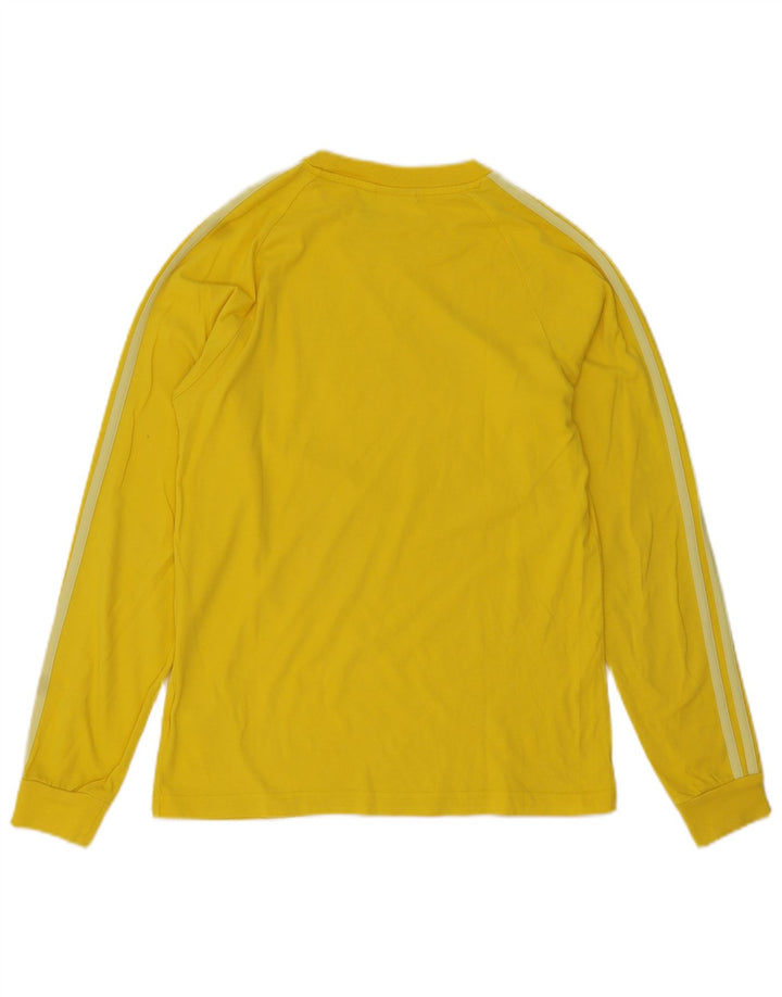 Adidas Haut à manches longues pour homme Petit coton jaune