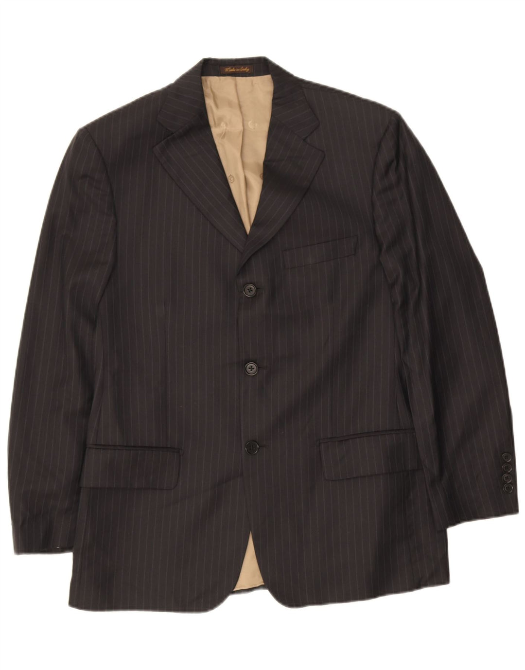 Marks & Spencer Veste blazer à 3 boutons pour homme UK 38 Medium Black Pinstripe