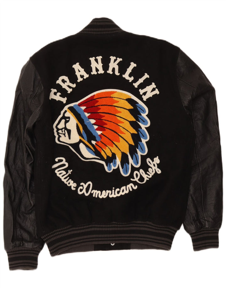 Franklin Marshall Veste Varsity Homme UK 38 Medium Noir Colorblock