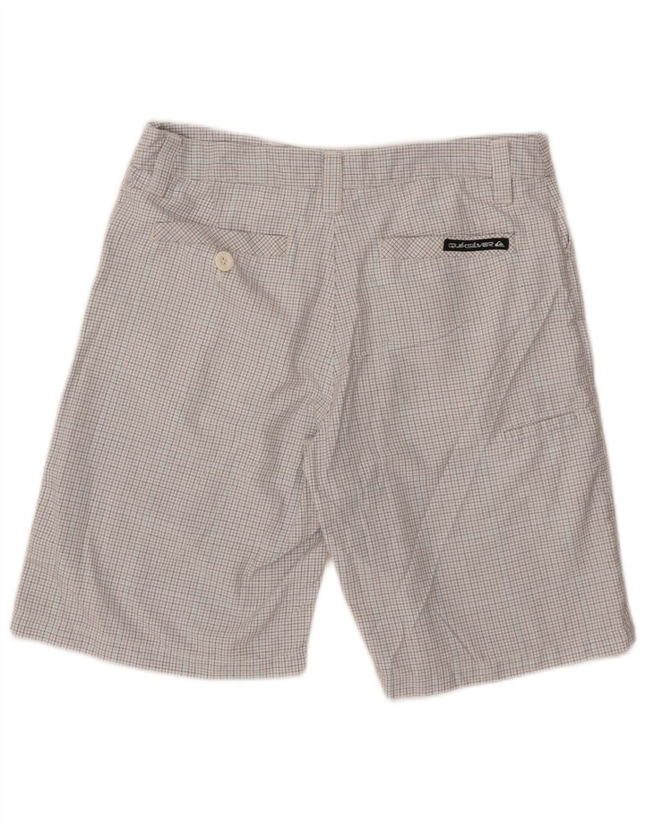 Quiksilver Short Cargo Homme W32 Grand Carreau Blanc Polyester