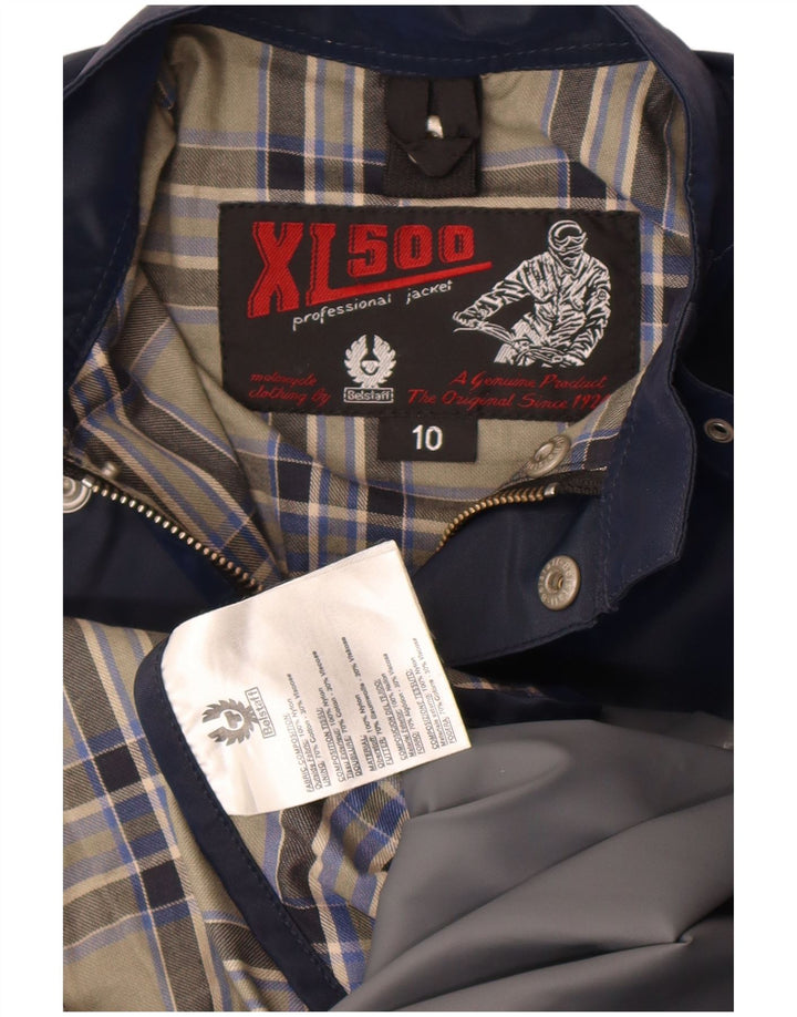 Belstaff Veste Motorstyle Racer pour garçon 9-10 ans en nylon bleu marine