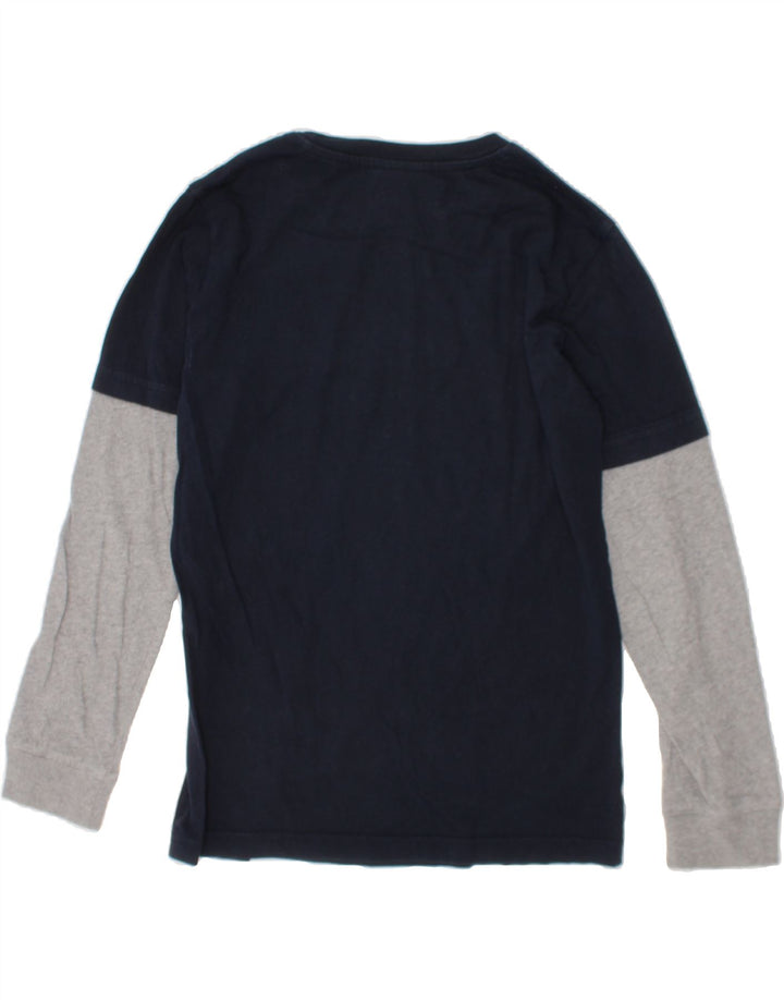 CHAMPION Boys Graphic Top Long Sleeve 9-10 Years Medium  Navy Blue Vintage Champion and Second-Hand Champion from Messina Hembry 
