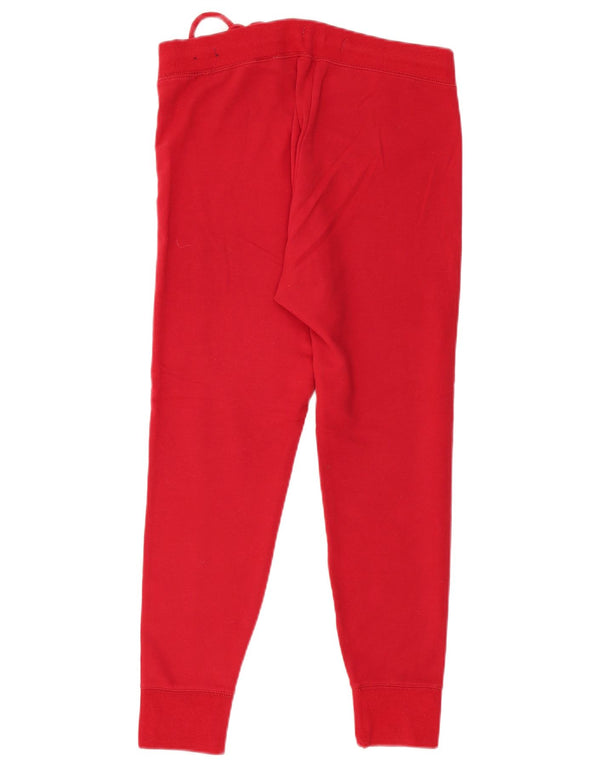 Hollister Pantalon de survêtement graphique pour femme Joggers UK 14 Large Rouge