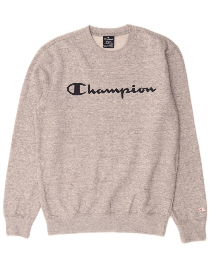 Champion Sweat-Shirt Graphique Homme Petit Gris Coton