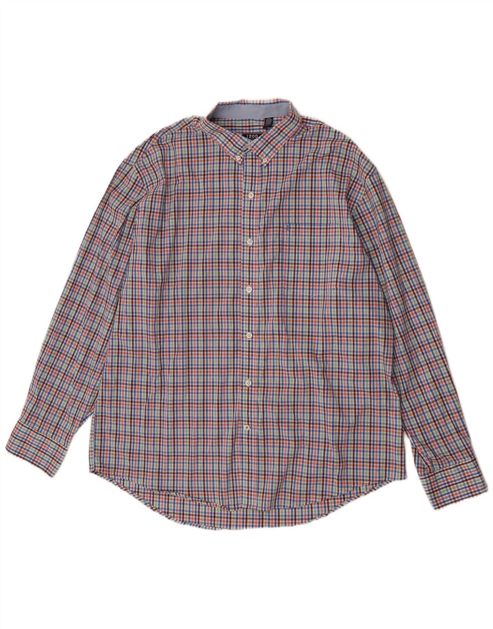 Chemise Homme Izod XL Coton Vichy Multicolore