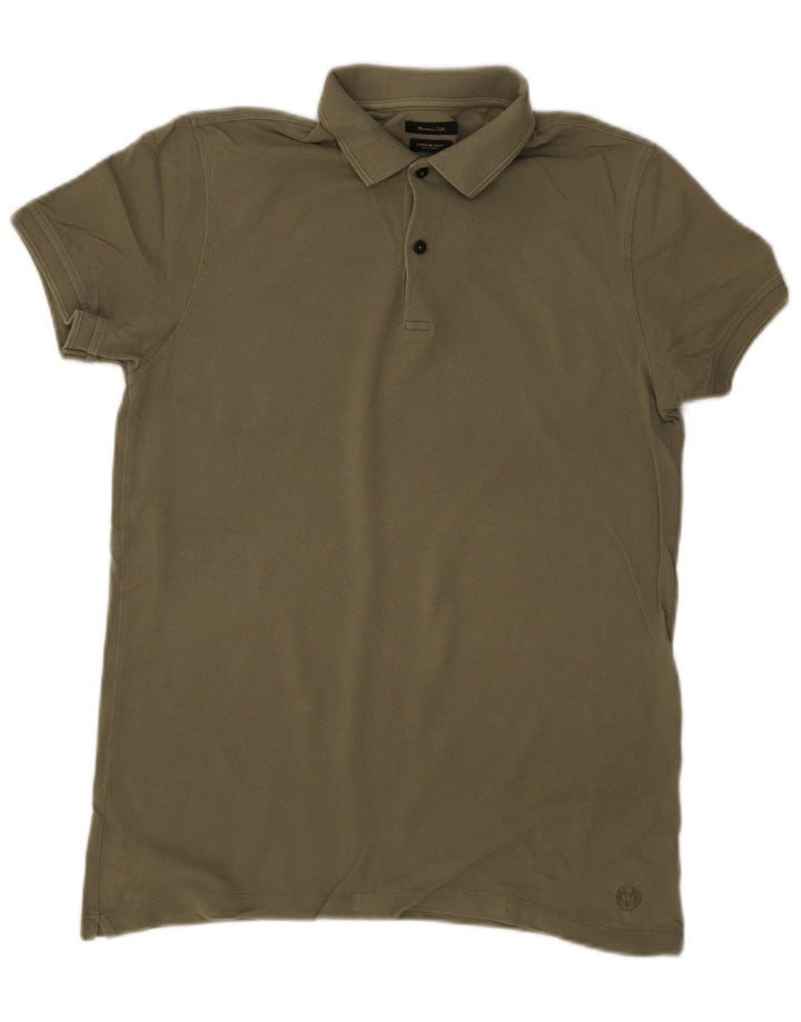 Massimo Dutti Polo Homme Petit Kaki