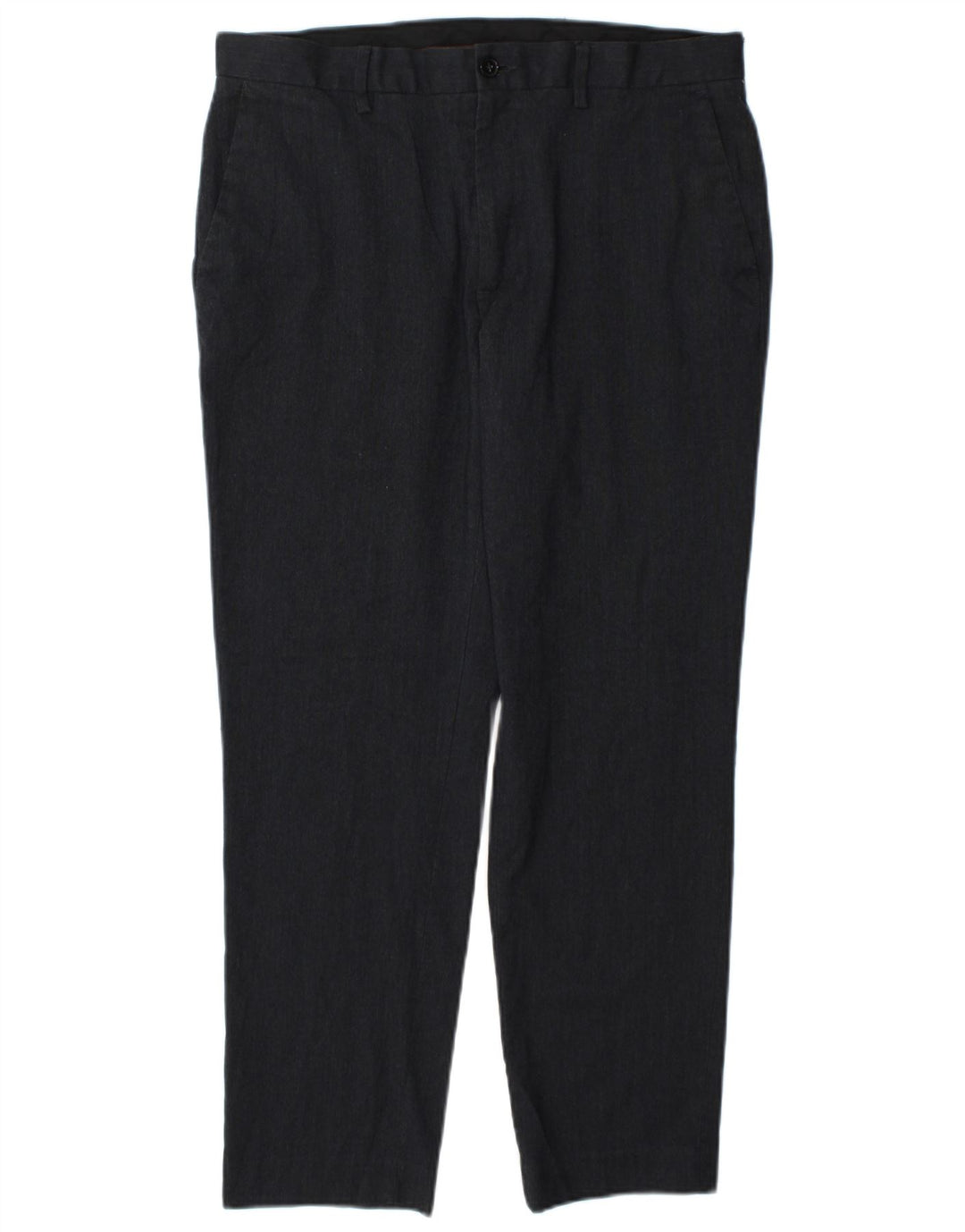 Marks & Spencer Pantalon Chino Slim Fit Homme W34 L29 Bleu Marine Polyester