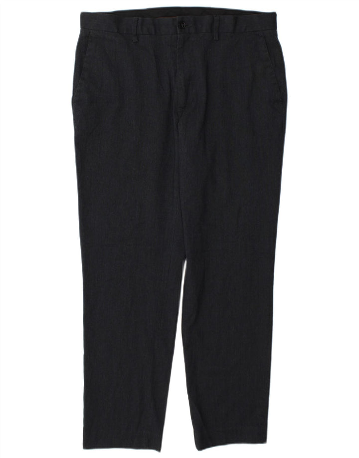 Marks & Spencer Pantalon Chino Slim Fit Homme W34 L29 Bleu Marine Polyester