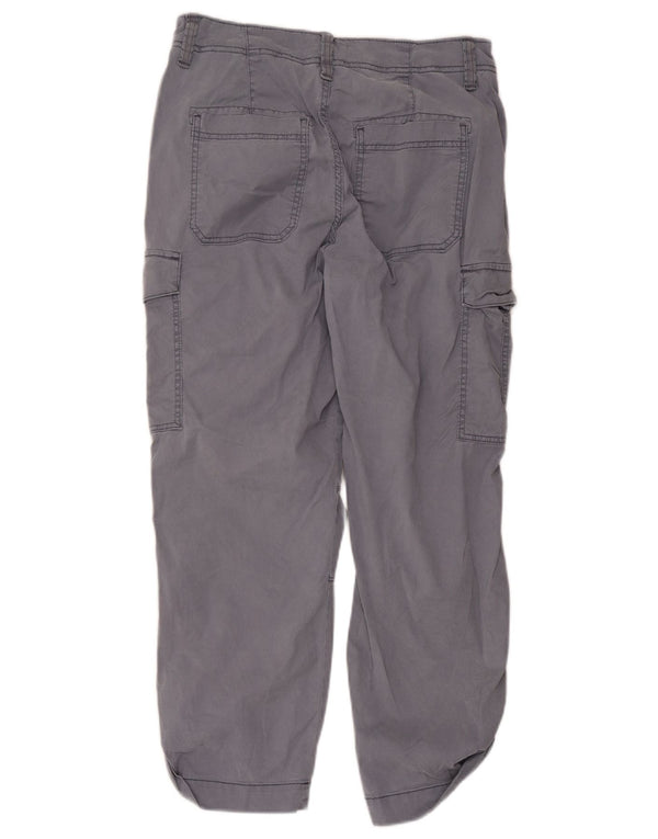 Marks & Spencer Pantalon cargo taille haute pour femme UK 12 Medium W32 L25 Gris