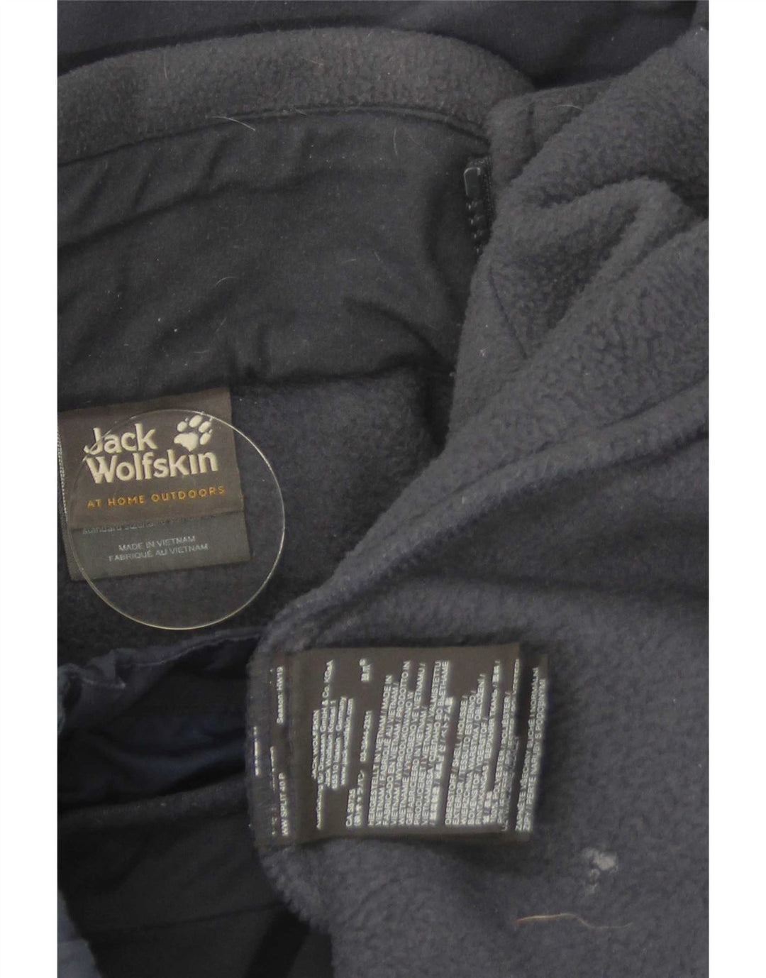 Jack Wolfskin Veste coupe-vent pour homme UK 48 2XL Bleu marine Polyester