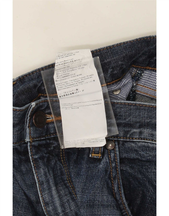 Hugo Boss Jean droit W34 L34 bleu coton pour homme