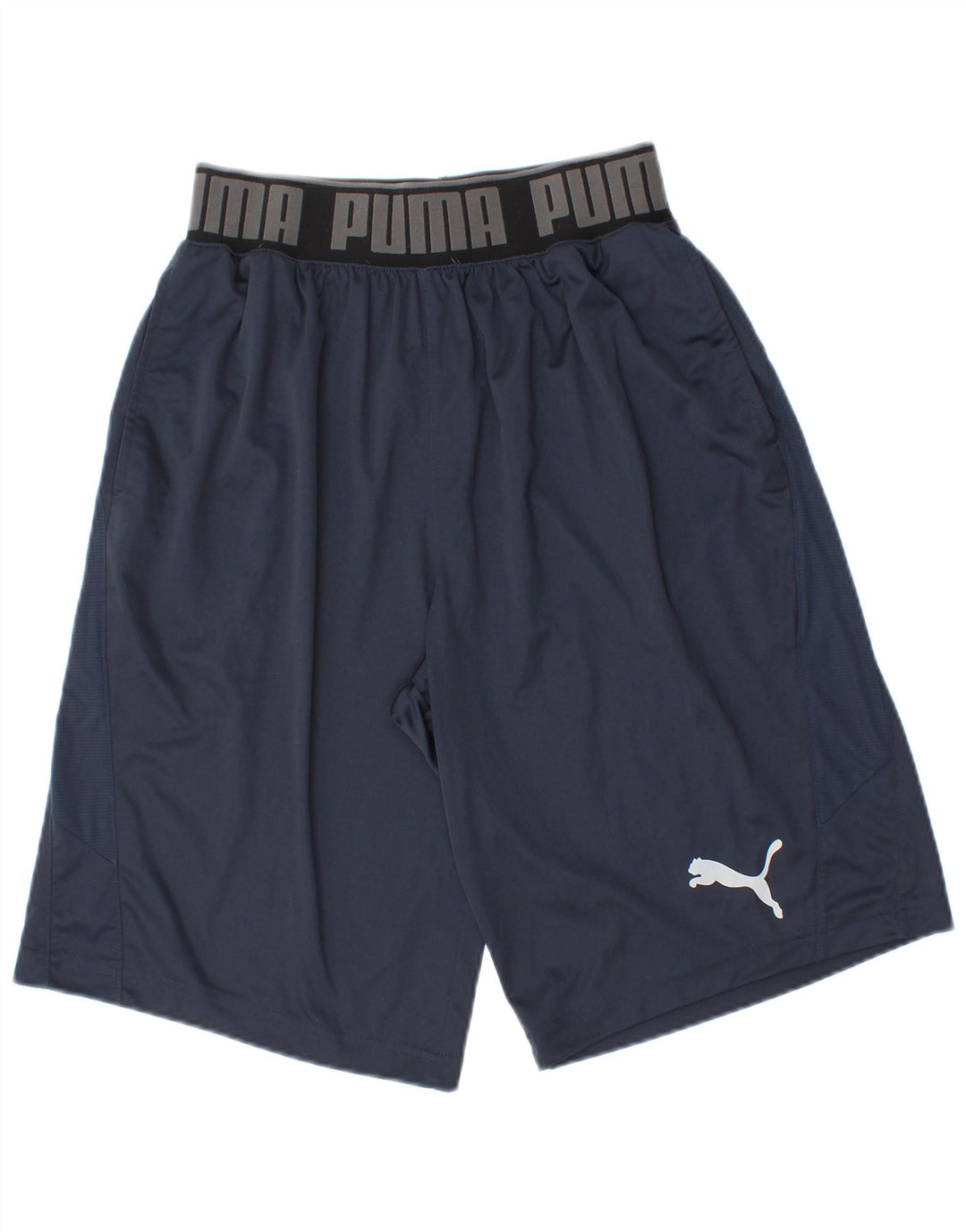 Puma Short de sport homme petit bleu marine polyester