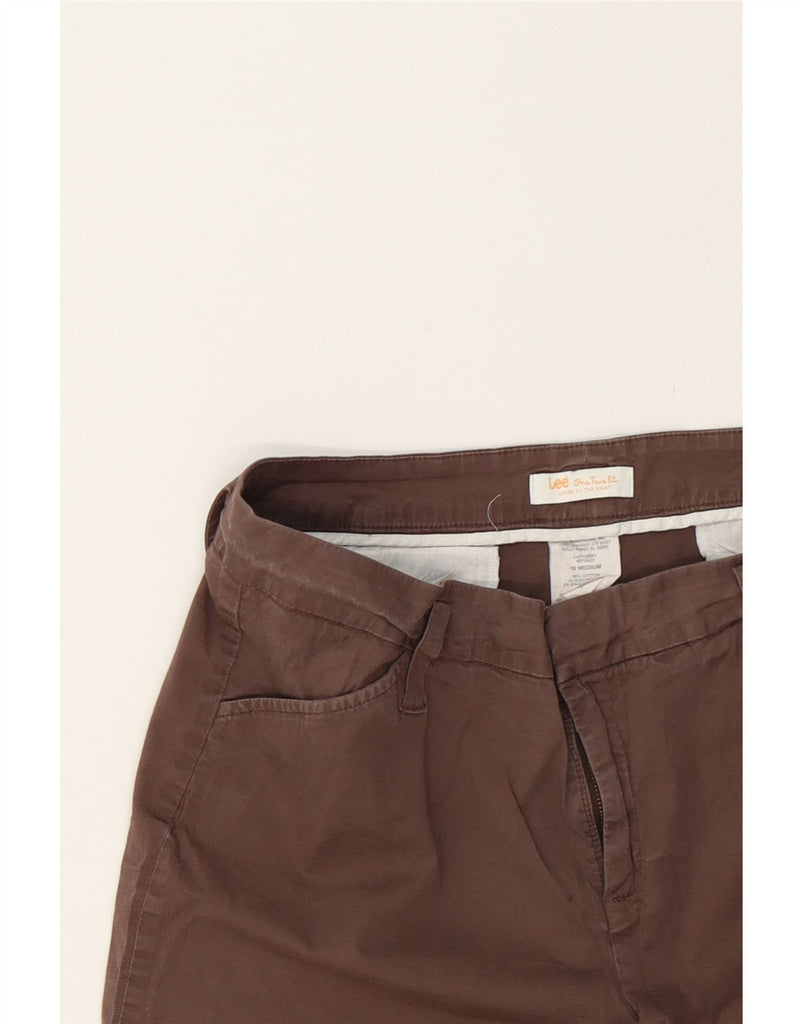 LEE Womens Casual Shorts US 16 2XL W38  Brown Cotton Vintage Lee and Second-Hand Lee from Messina Hembry 