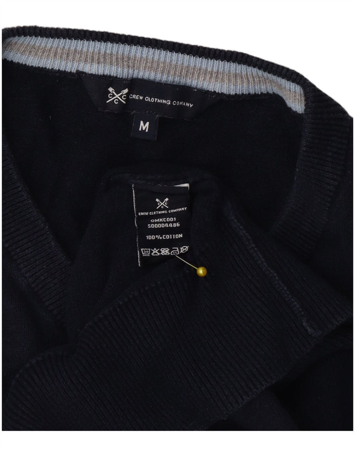 Crew Clothing Pull col V Homme Bleu Marine Moyen Coton