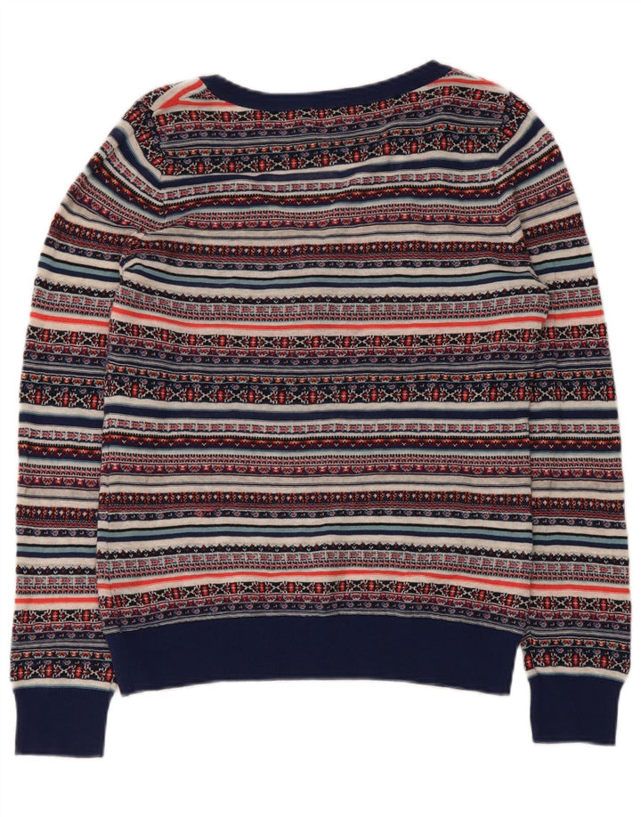 Monsoon Pull col V pour femme UK 12 Medium Multicolore Fair Isle