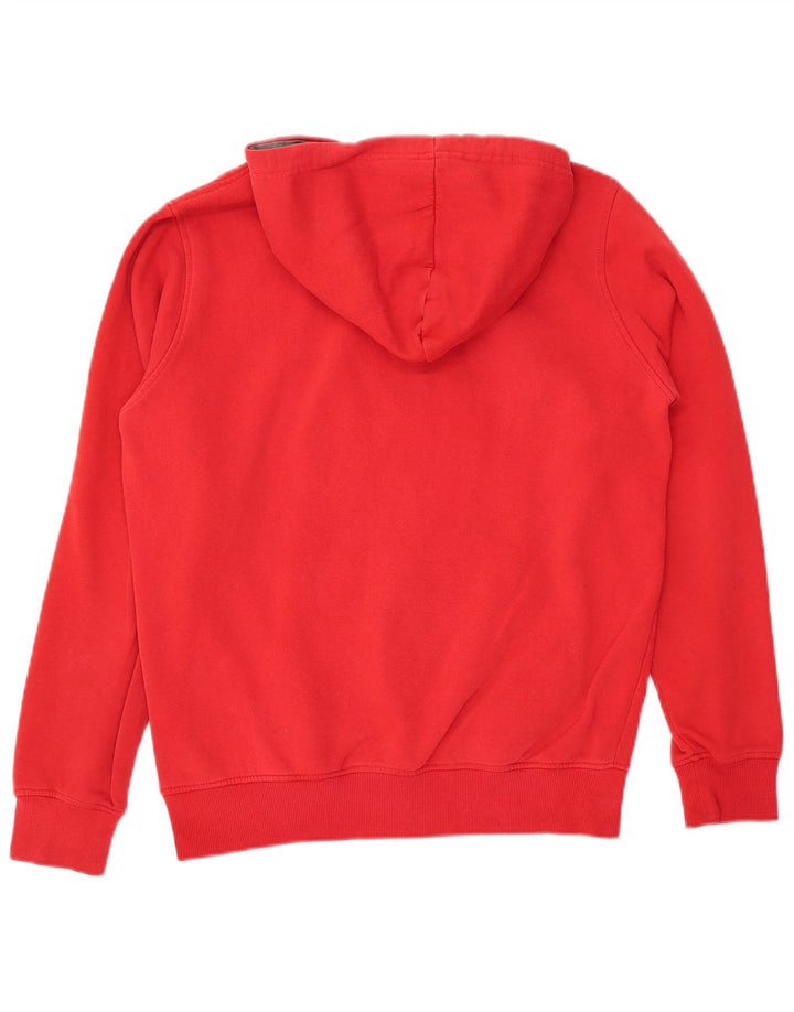 MUCHMORE Pull à capuche graphique pour homme en coton rouge Taille S