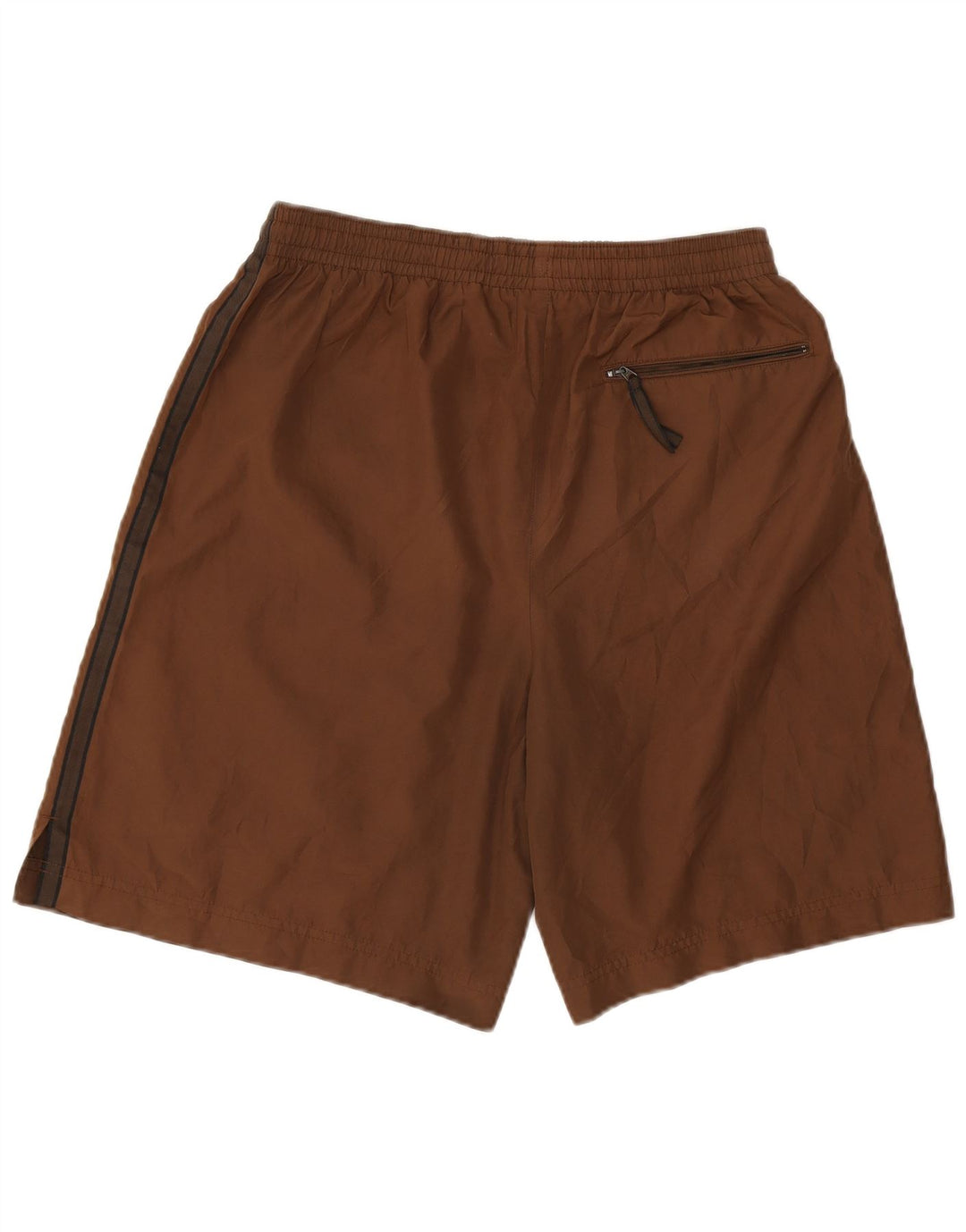 NIKE Short de sport pour homme UK 39/41 Marron moyen Polyester