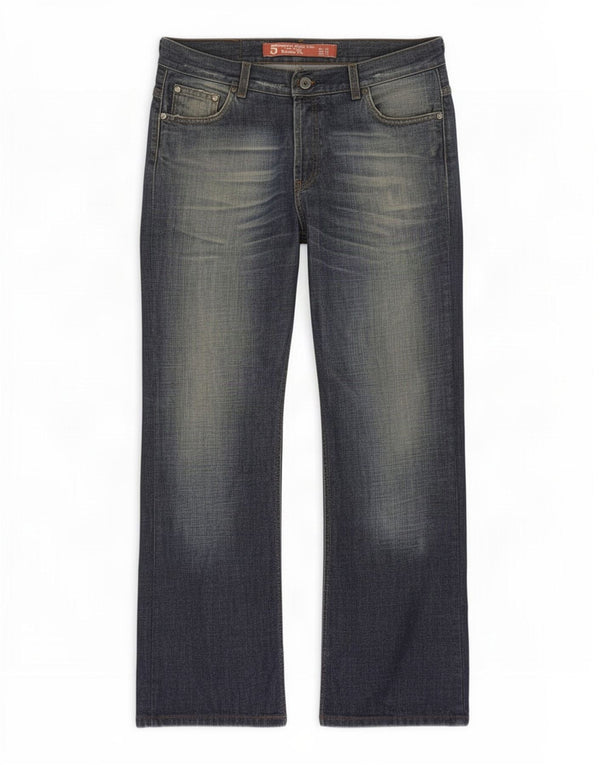 Zara Jean bootcut taille basse pour homme EU 44 Large W34 L30 Bleu marine