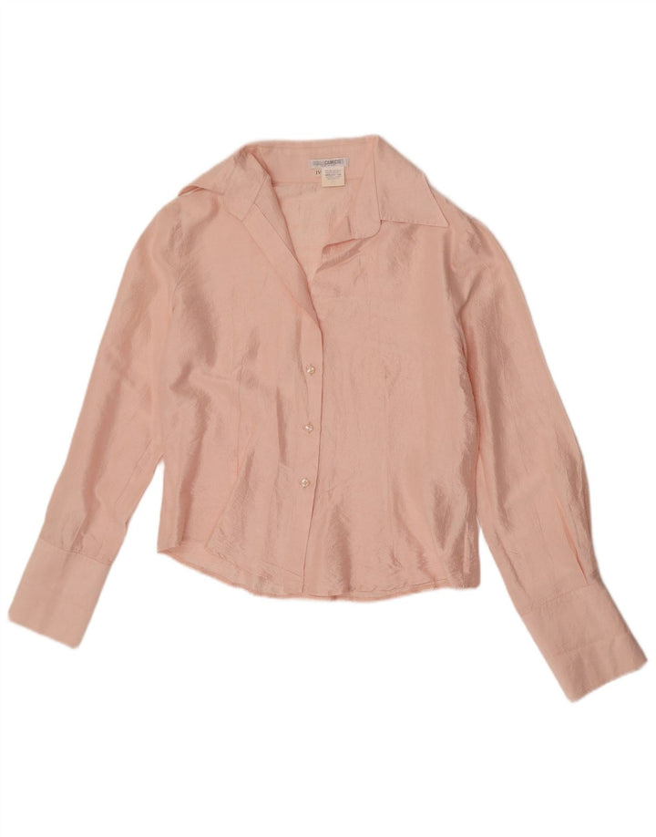 Naracamicie Chemisier Femme UK 14 Soie Rose Moyen