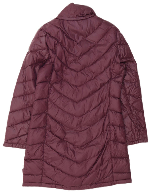 Calvin Klein Manteau rembourré pour femme UK 14 Nylon bordeaux moyen