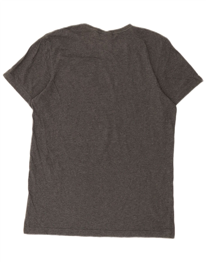 Adidas T-Shirt Graphique Homme Gris Moyen Coton