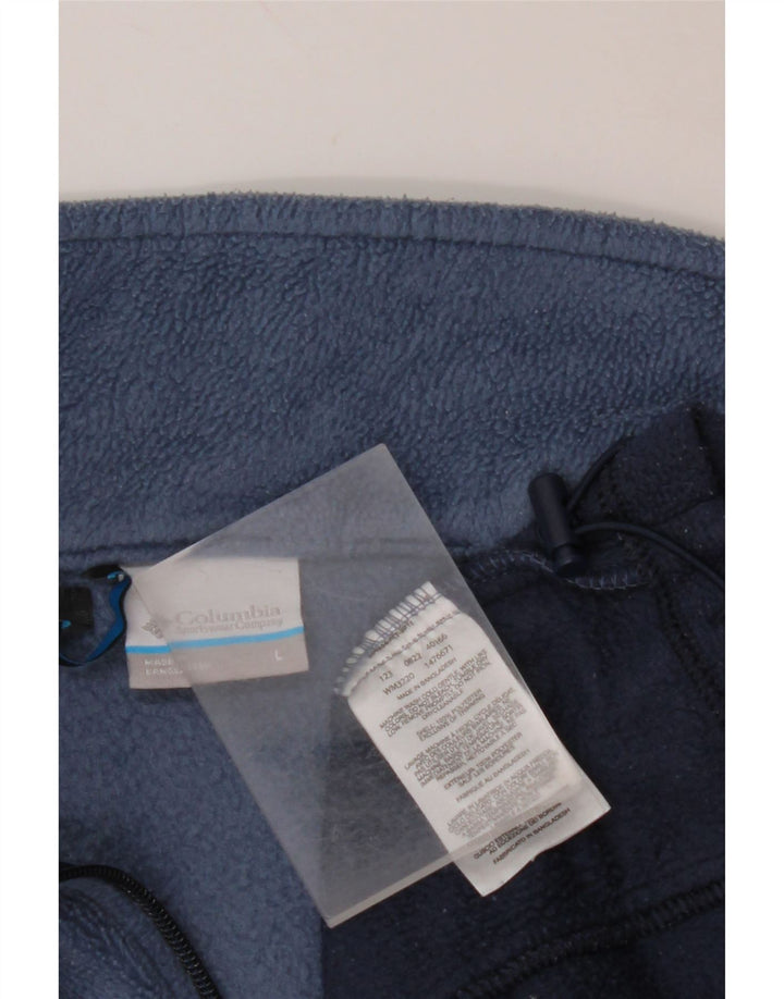 COLUMBIA Veste Polaire Homme UK 40 Grand Bleu Colorblock Polyester