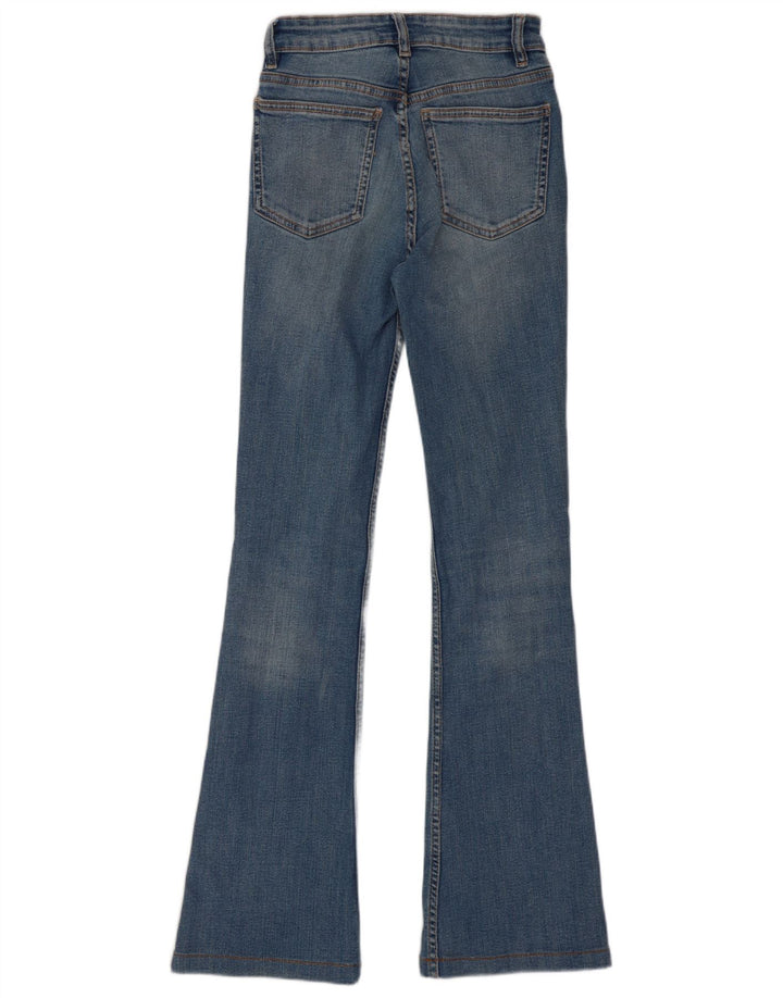 Zara Jean évasé pour femme EU 34 2XS W24 L30 Bleu
