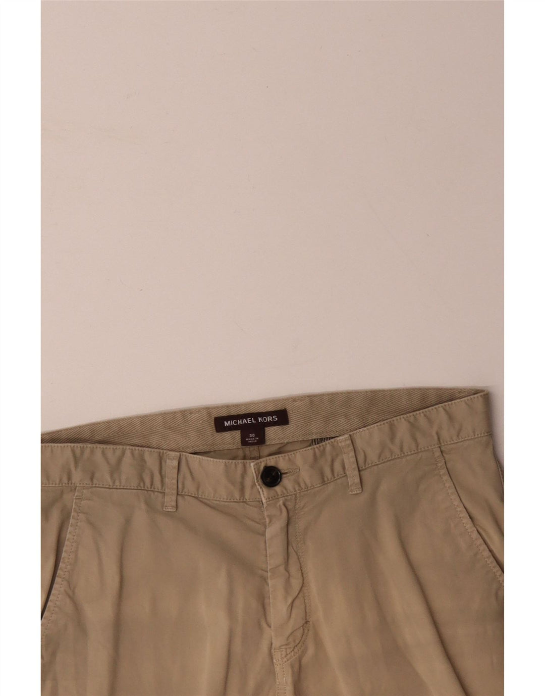 MICHAEL KORS Short Chino Homme W30 Coton Beige Moyen