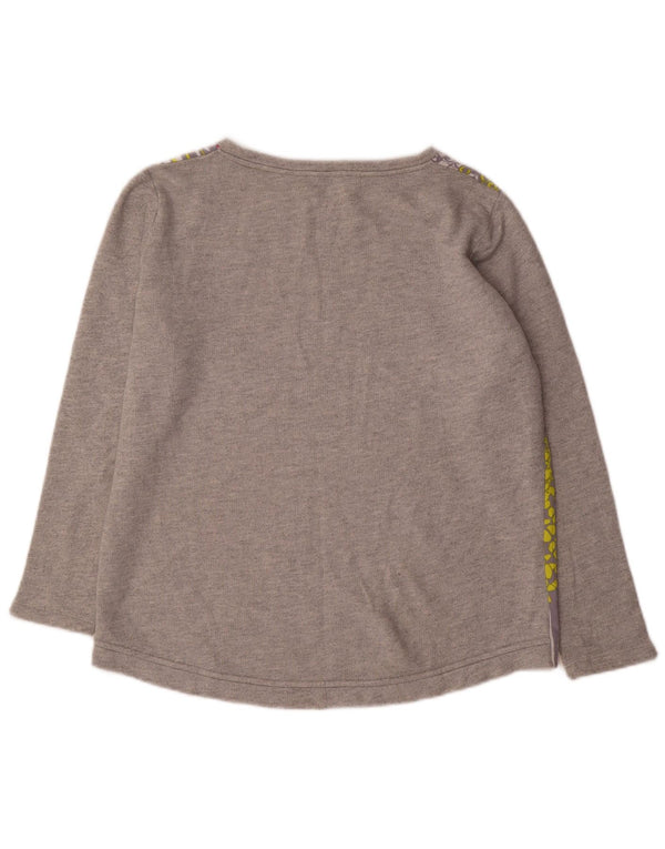 Cos Sweat-shirt pour femme UK 44 Gris moyen en coton géométrique