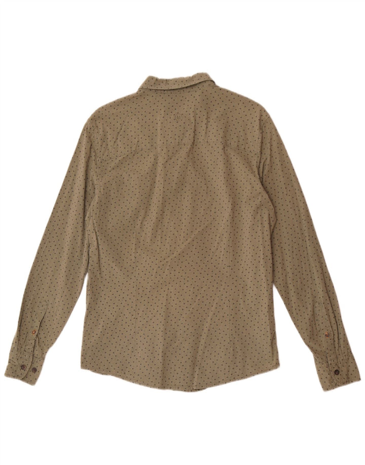 Chemise Slim Fit Homme Fat Face Coton Géométrique Vert Moyen