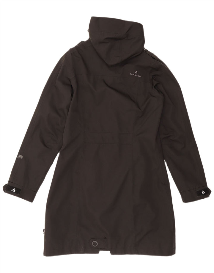 Bergson Manteau coupe-vent à capuche pour femme UK 10 Petit Noir Polyester
