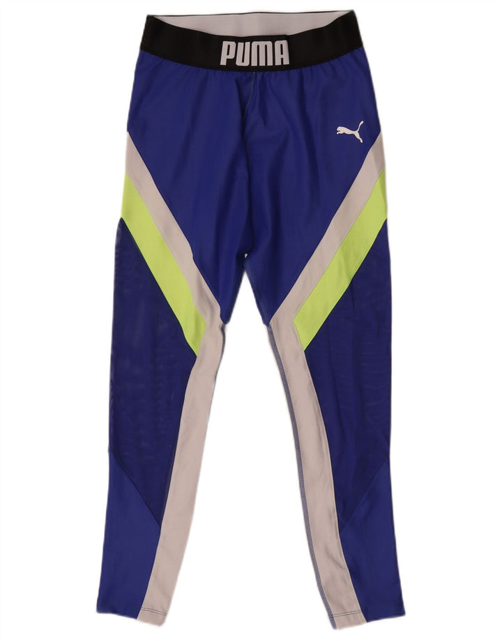 Puma Legging graphique pour femme UK 42 Bleu moyen Colourblock