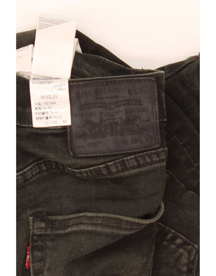 Levi's Jean Droit 502 Homme Noir W30 L32 Coton